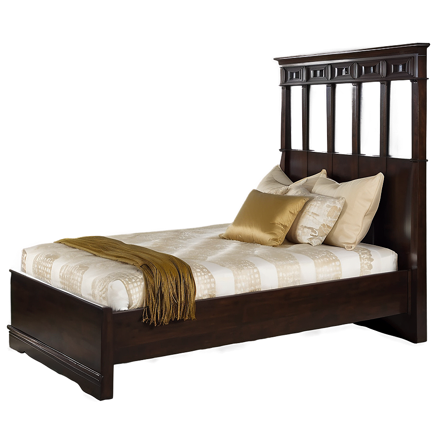 Twin Bed For Bedroom Png Omi