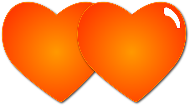 Twin Orange Hearts