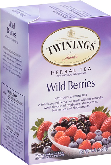 Twinings Wild Berries Herbal Tea Box