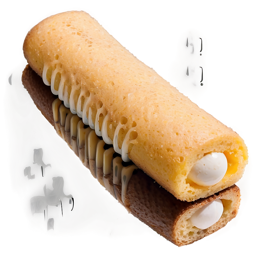 Twinkie Cream Filled Sponge Cake PNG image with a transparent background, free high-resolution download