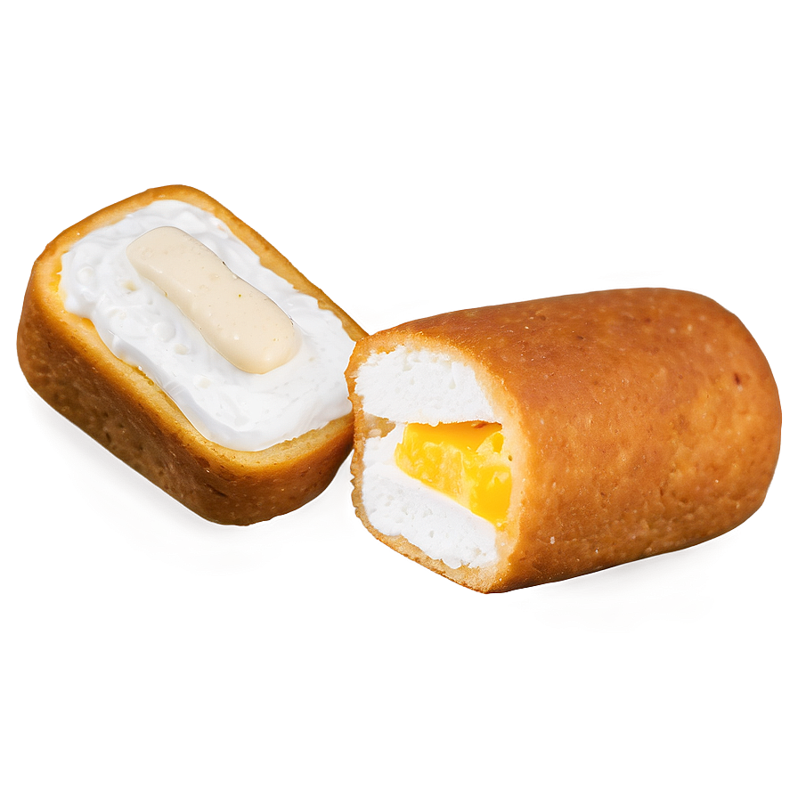 Twinkie Snack Cake Cut Open