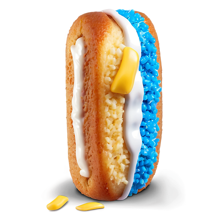 Twinkie Snack Cakewith Blue Sprinklesand White Icing