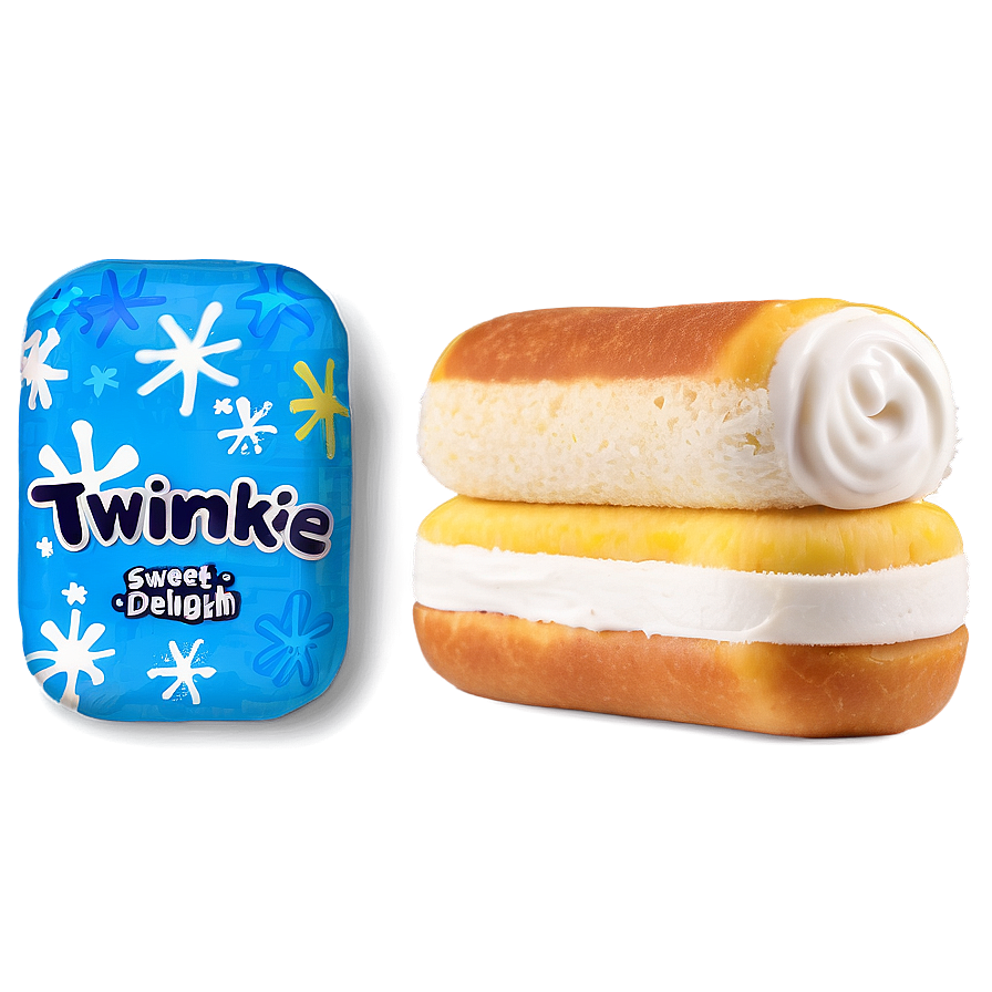 Twinkie Sweet Delight Packagingand Product PNG image with a transparent background, free high-resolution download