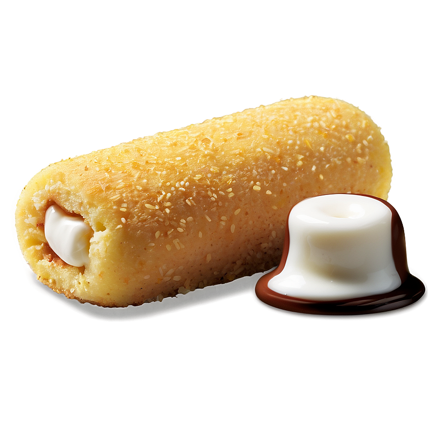 Twinkiewith Cream Fillingand Chocolate Sauce