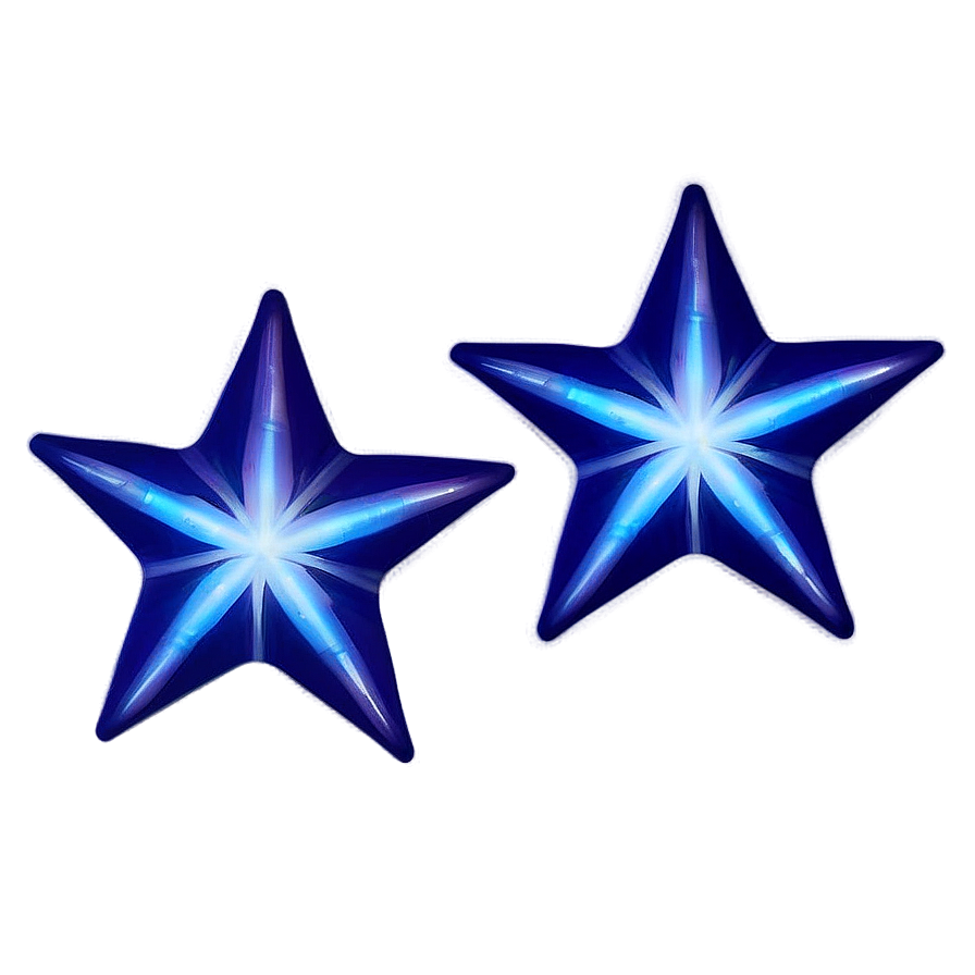 Twinkling Blue Stars Png Kfx