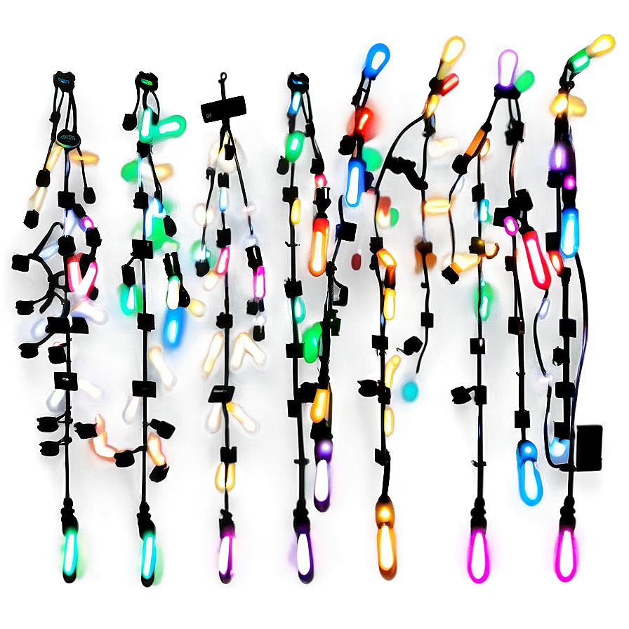 Twinkling Christmas Lights PNG pen PNG with transparent background