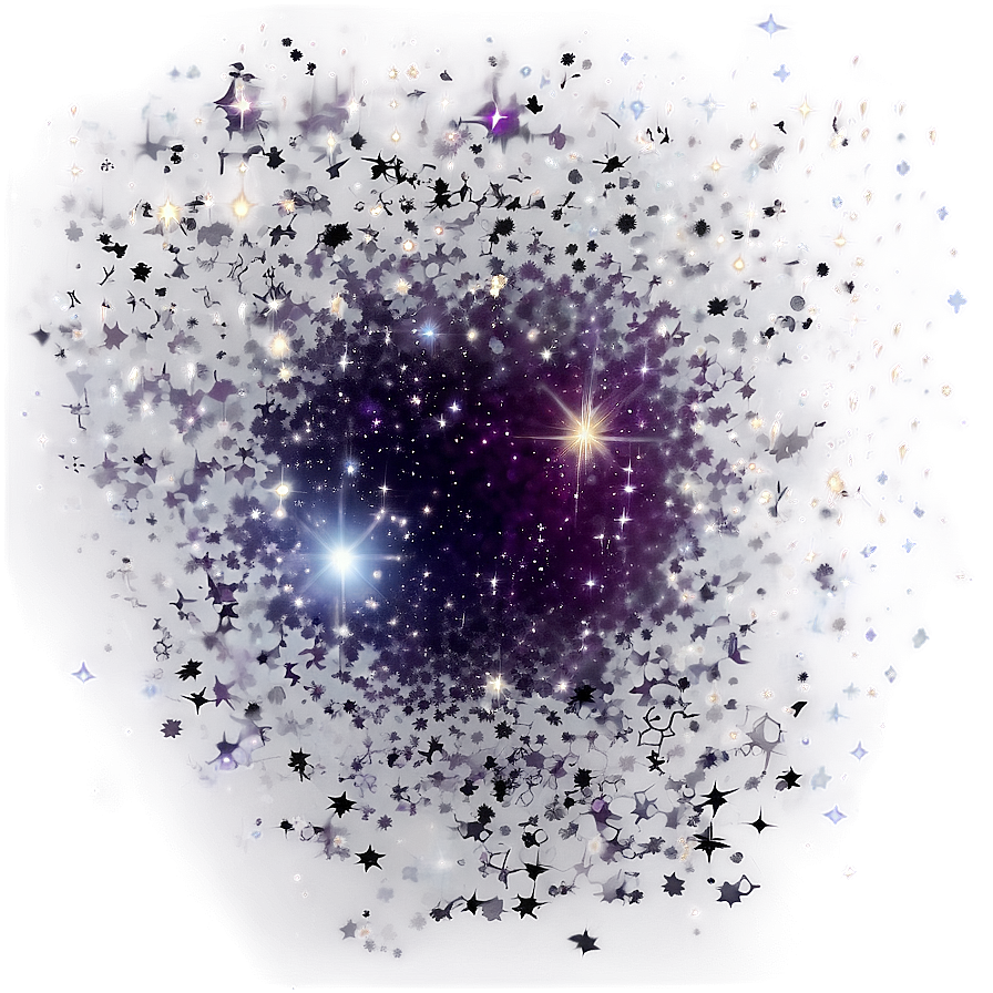 Twinkling Galaxy Stars Effect Png 06252024