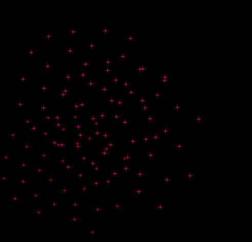 Twinkling Stars Glitter Background PNG with transparent background