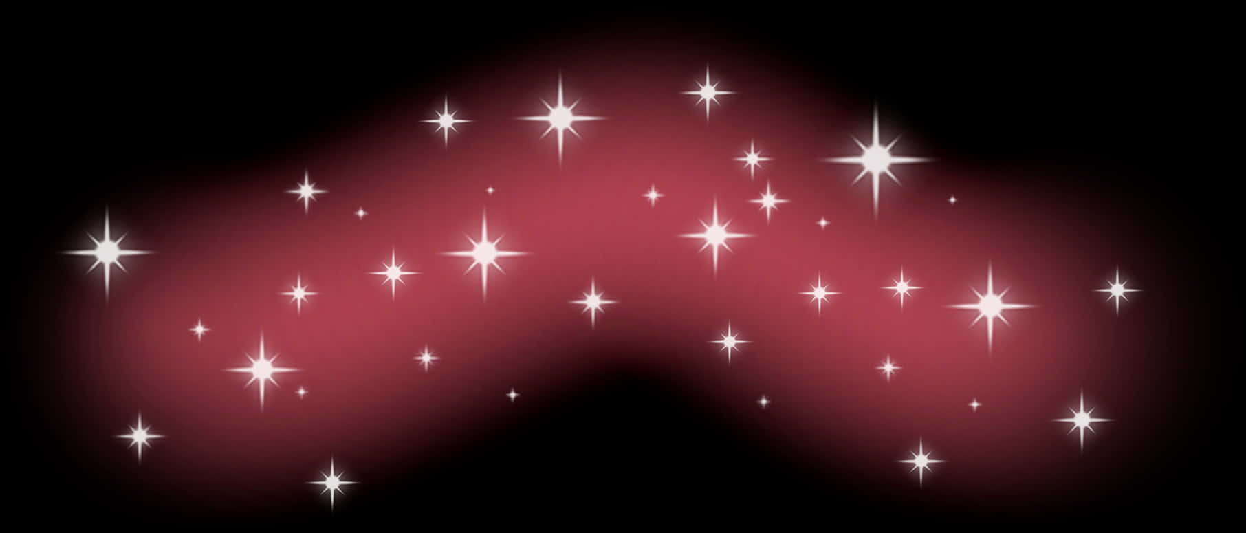 Twinkling Starson Red Gradient Background