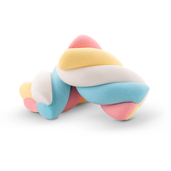 Twisted Colorful Marshmallows PNG with transparent background