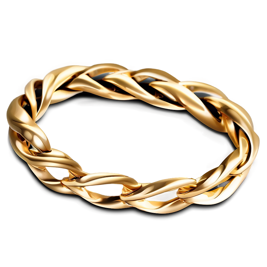 Twisted Gold Bracelet Design Png 06282024