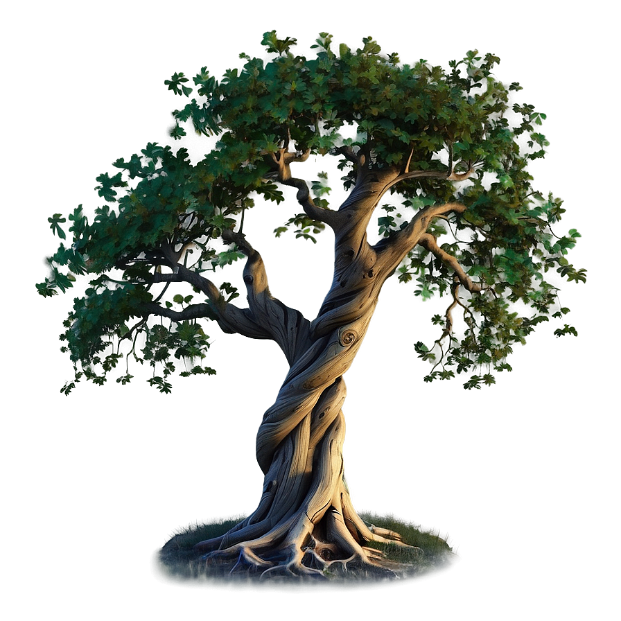 Twisted Oak Tree PNG cao15 PNG with transparent background