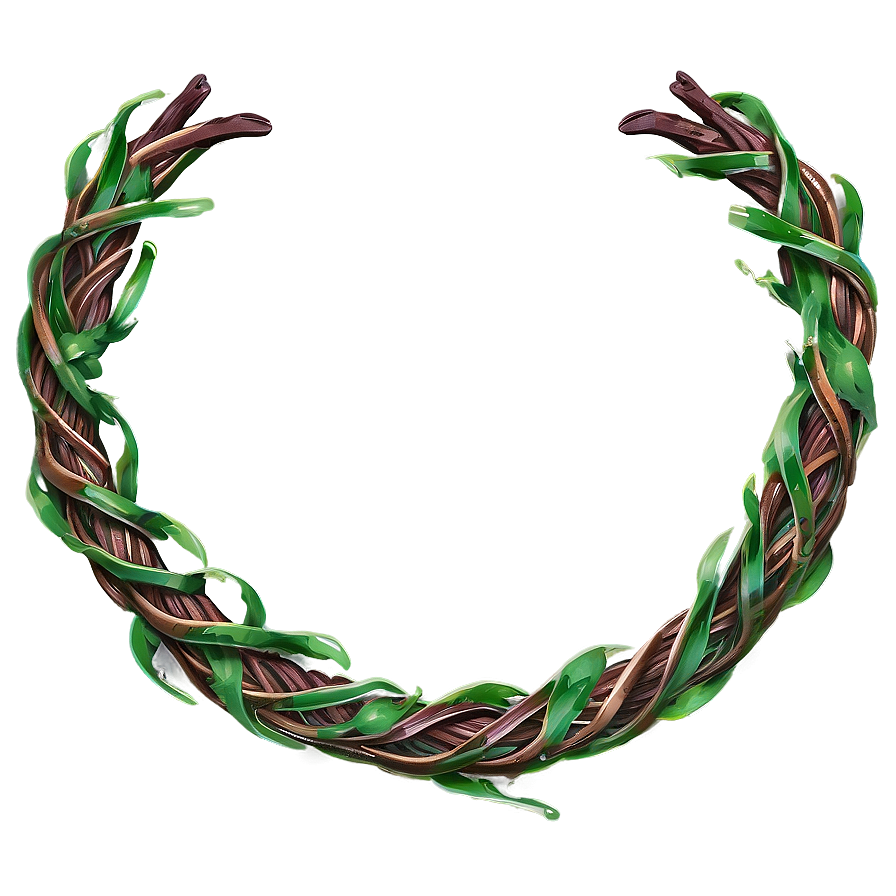 Twisted Vine Wreath PNG with transparent background