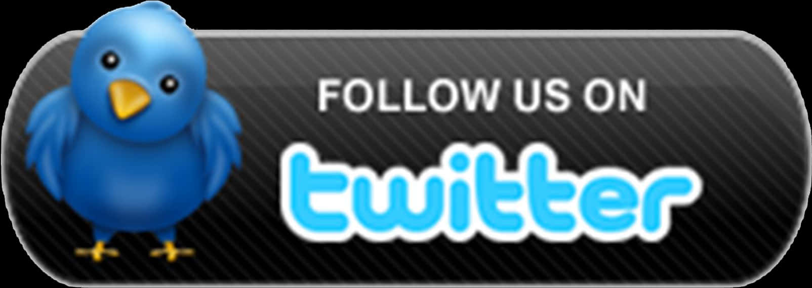 Twitter Follow Us Button PNG with transparent background