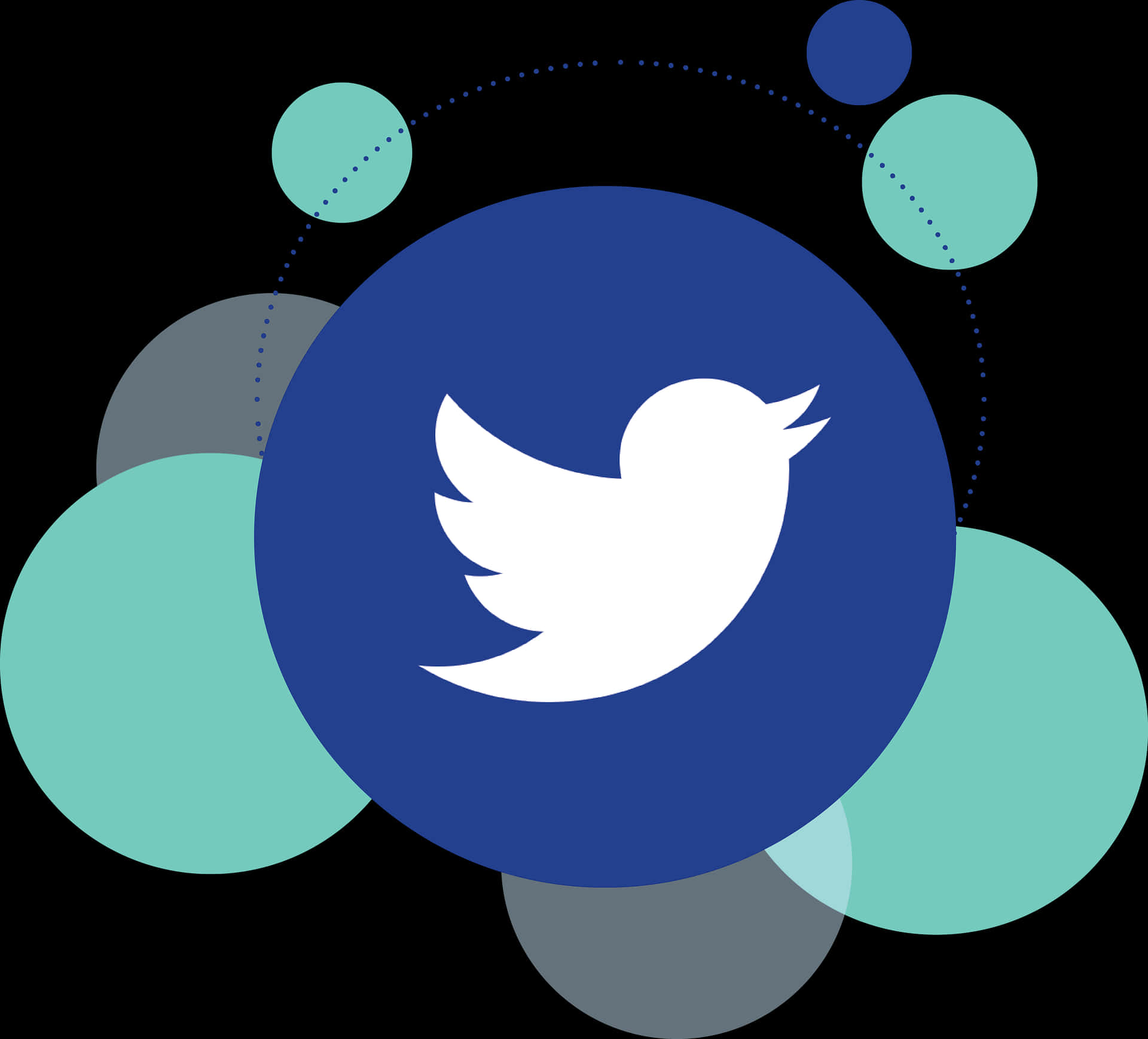 Twitter Logo Abstract Background PNG with transparent background