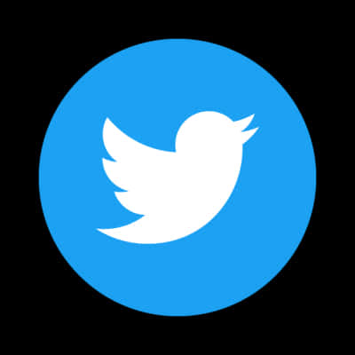 Twitter Logo Blue Background PNG with transparent background