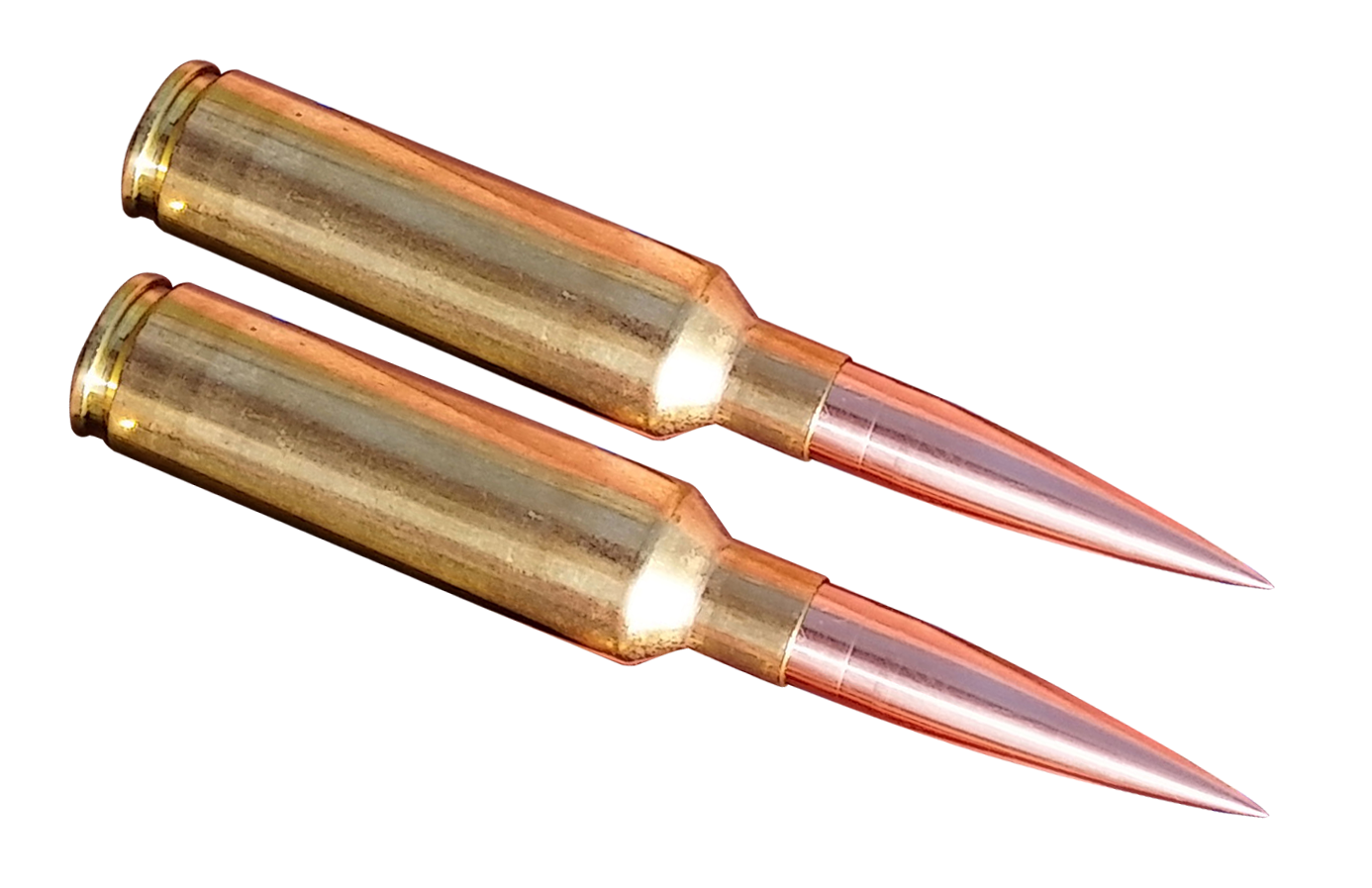 Two Ammunition Rounds PNG with transparent background