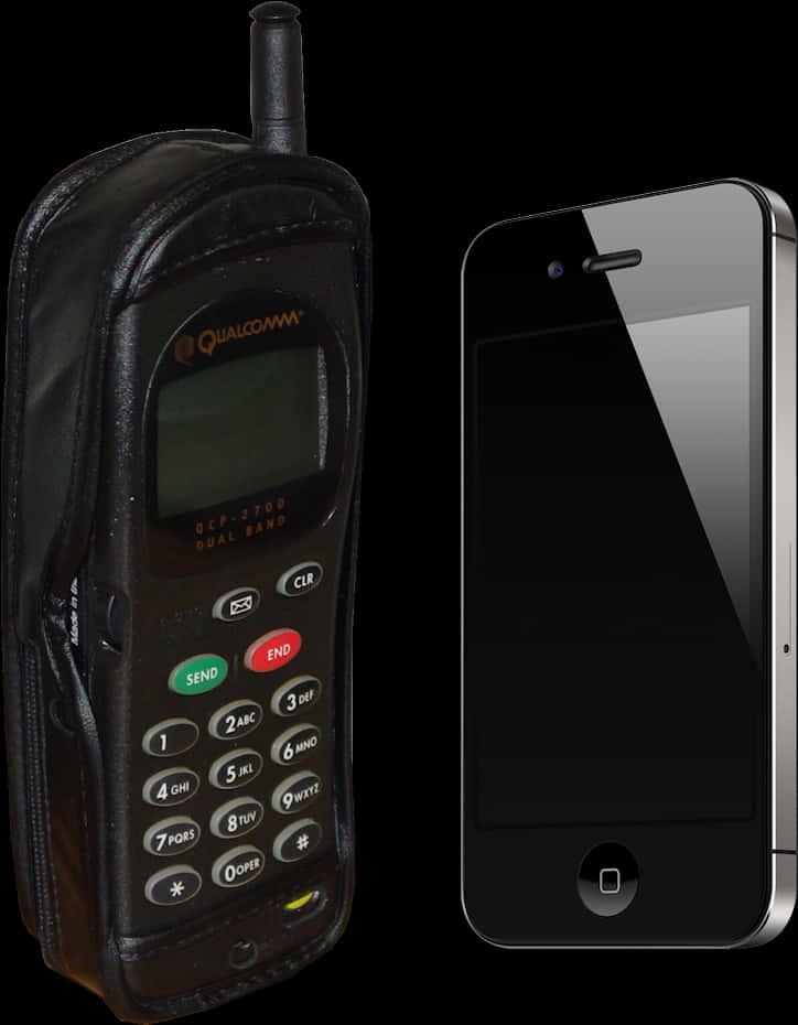 Two Cell Phones - Oldest Phone Vs Newest Phone, HD Png Download PNG with transparent background
