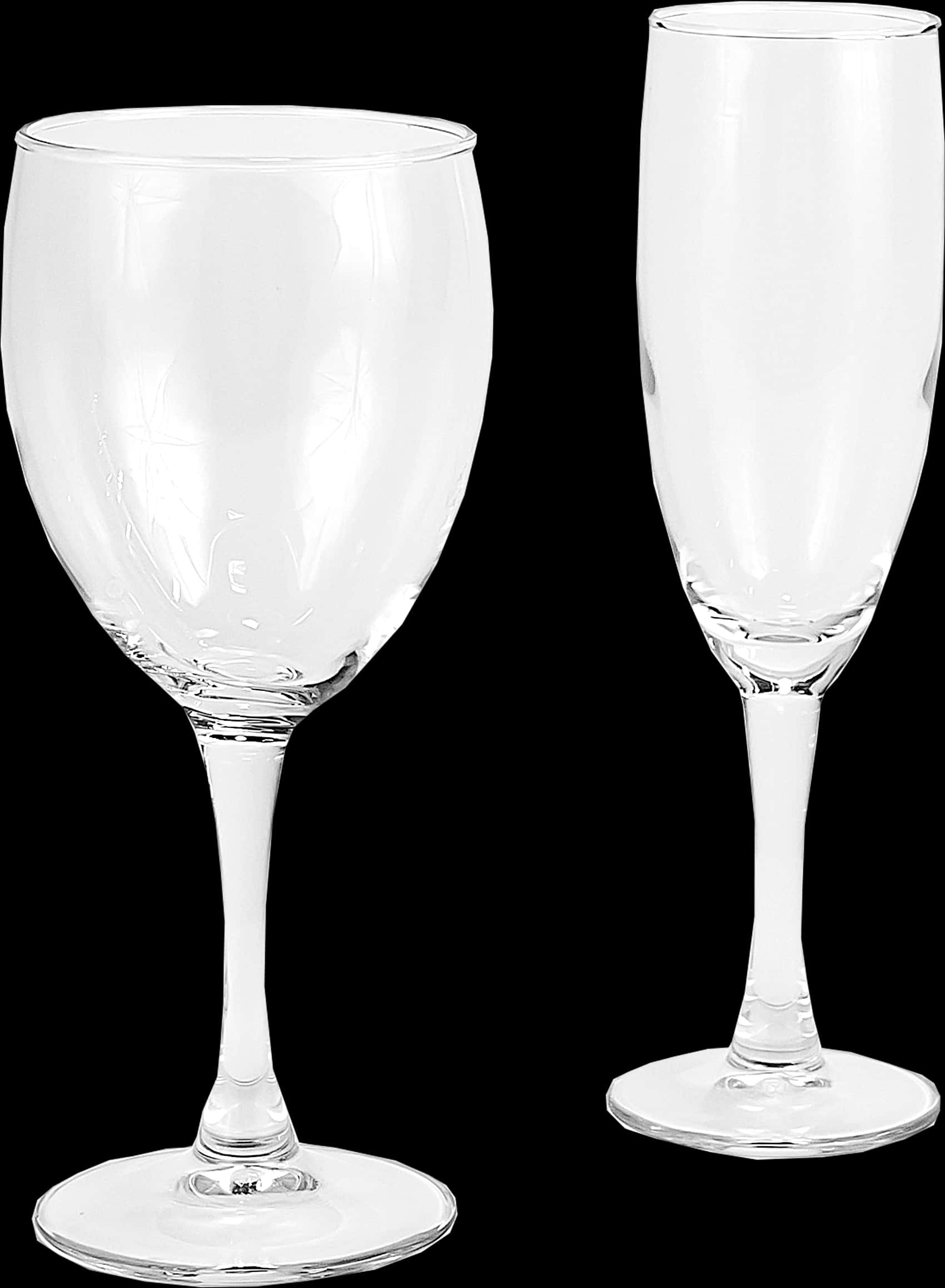 Two Typesof Wine Glasses