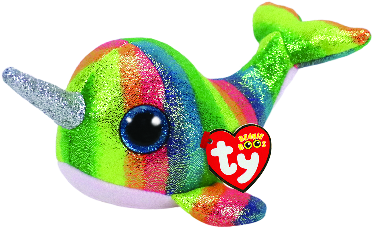 Ty Beanie Boo Nori Narwhal - Nori Narwhal Beanie Boo PNG with transparent background