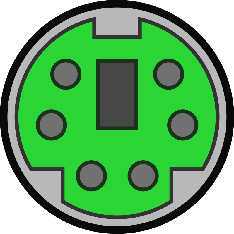 Ps2 Mouse Port - Ps 2 Port Symbol, HD Png Download PNG with transparent background