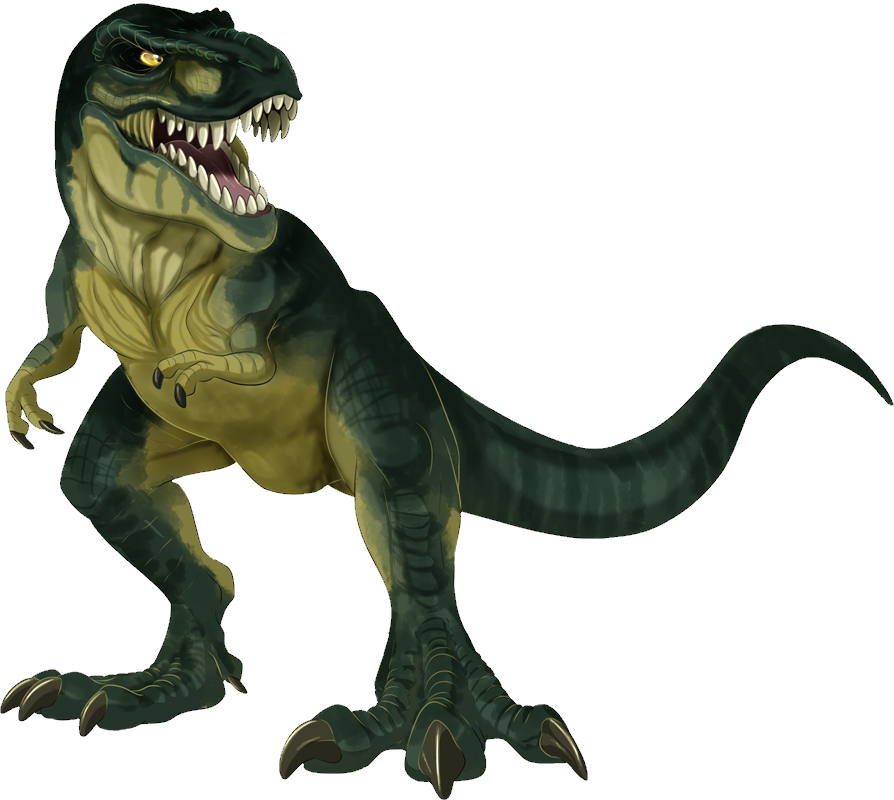 Tyrannosaurus Rex Illustration Jurassic PNG with transparent background