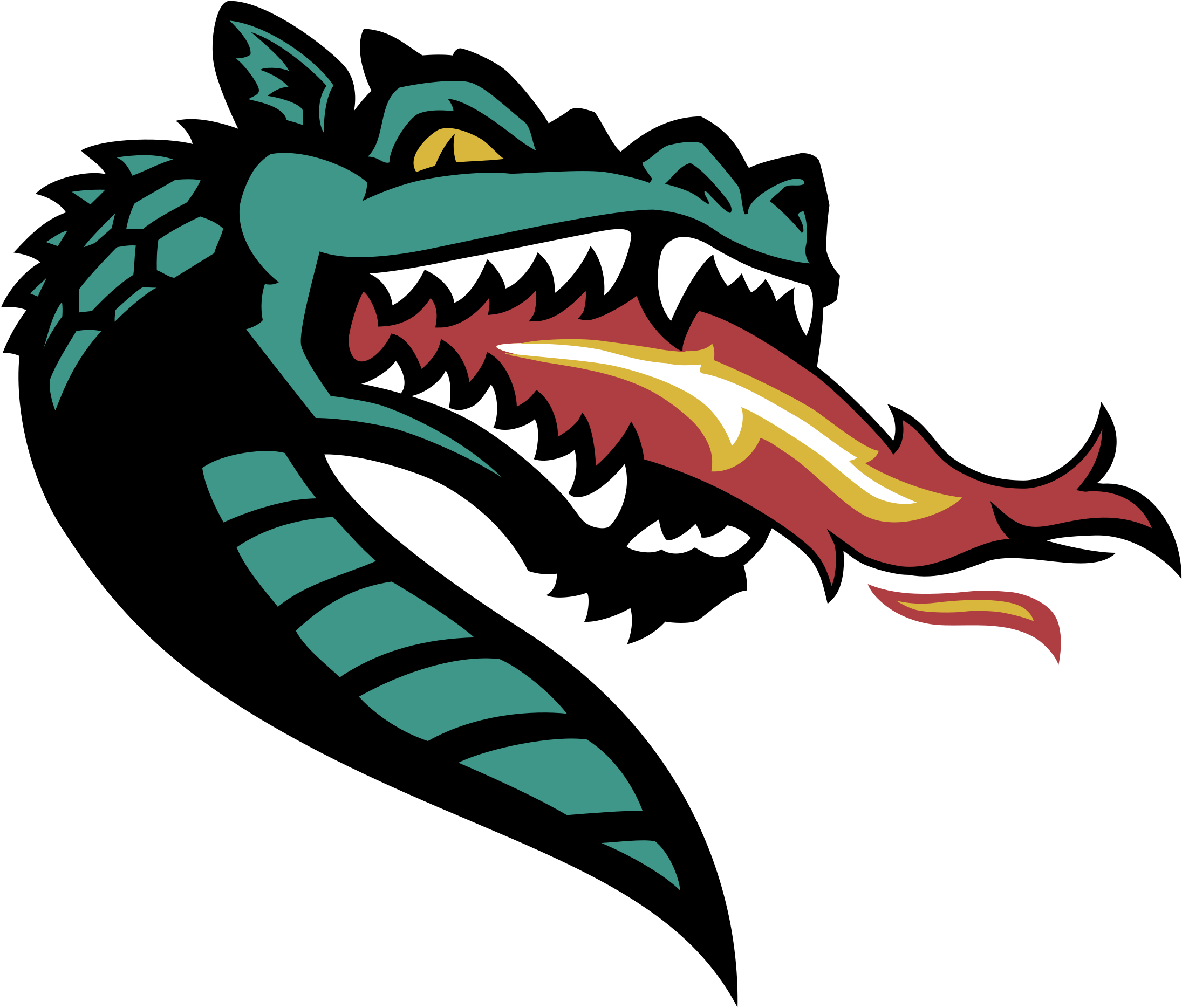 U A B Blazers Dragon Logo