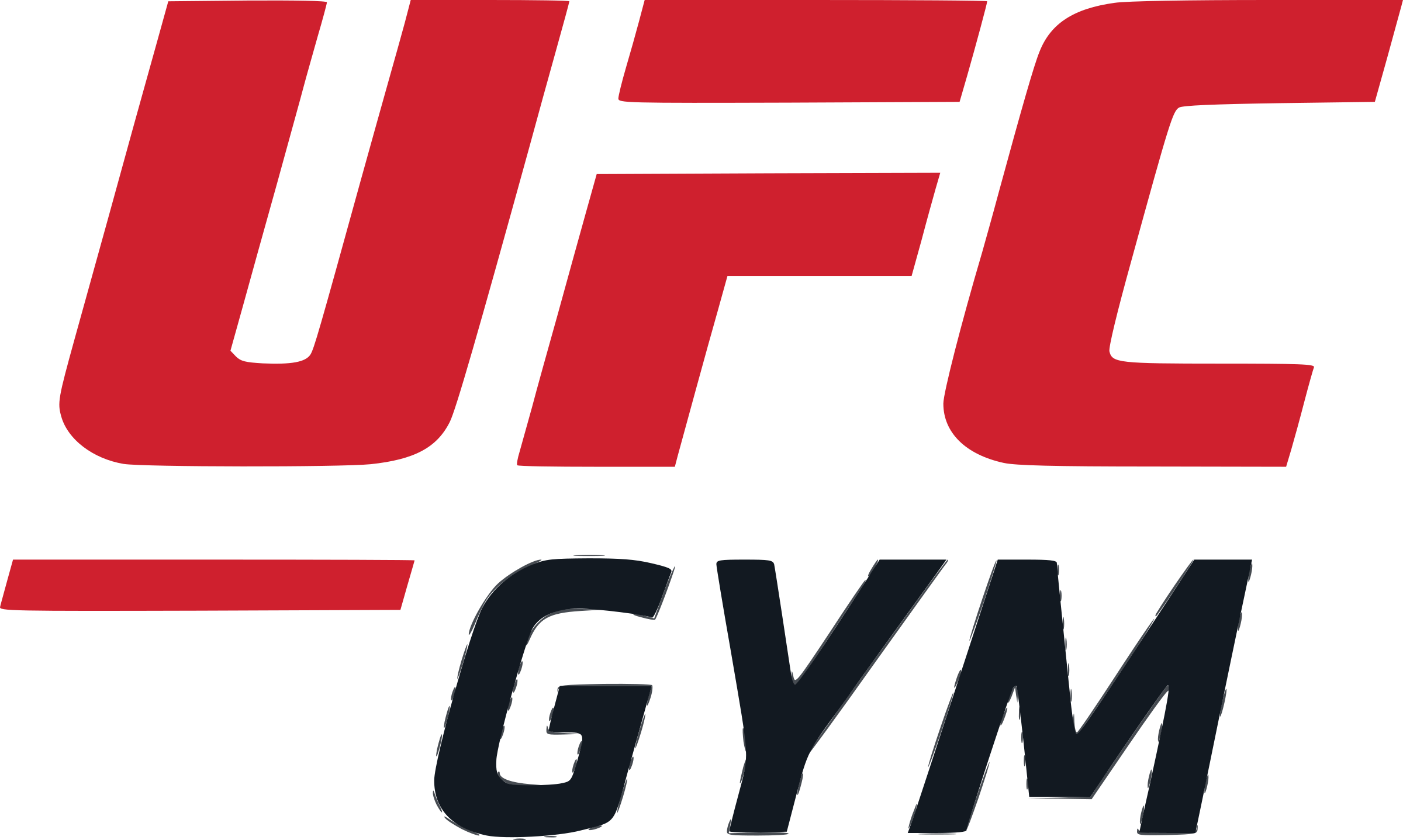 U F C Gym Logo Redand Gray