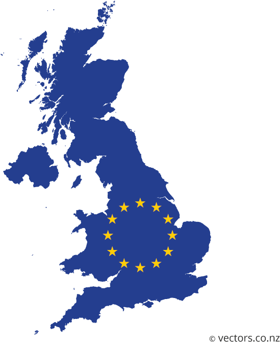 Eu Flag Vector Map Of The United Kingdom, HD Png Download PNG with transparent background