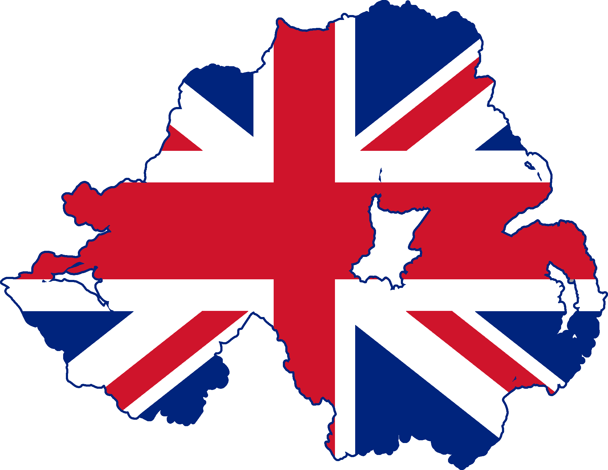 Flag Map Of Northern Ireland - Northern Ireland Union Jack, HD Png Download PNG with transparent background
