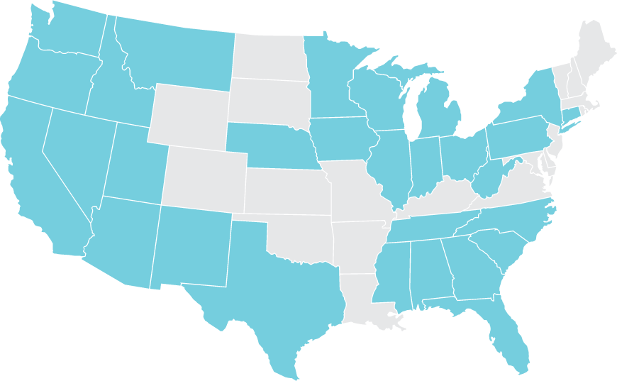 U S A Blank Map Outline