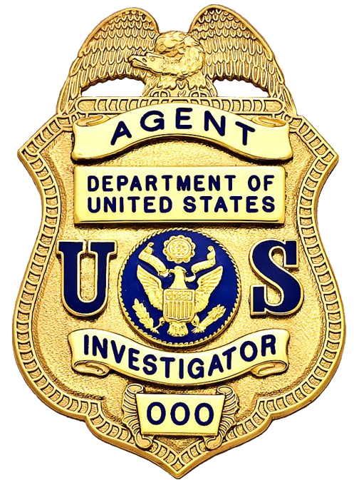 U S Investigator Badge