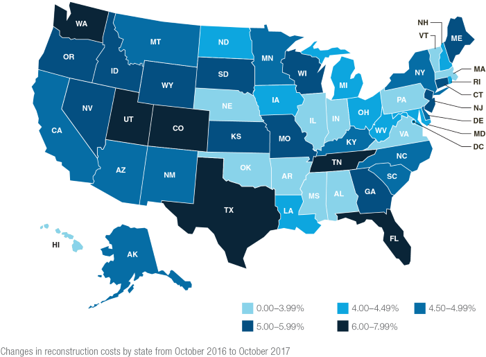 360value Reconstruction Costs Us Map - Us Pension Crisis, HD Png Download PNG with transparent background
