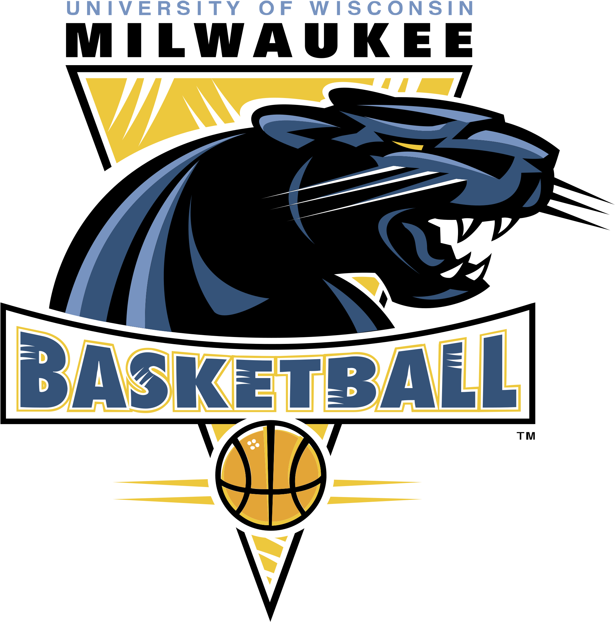 U W M Panthers Basketball Logo