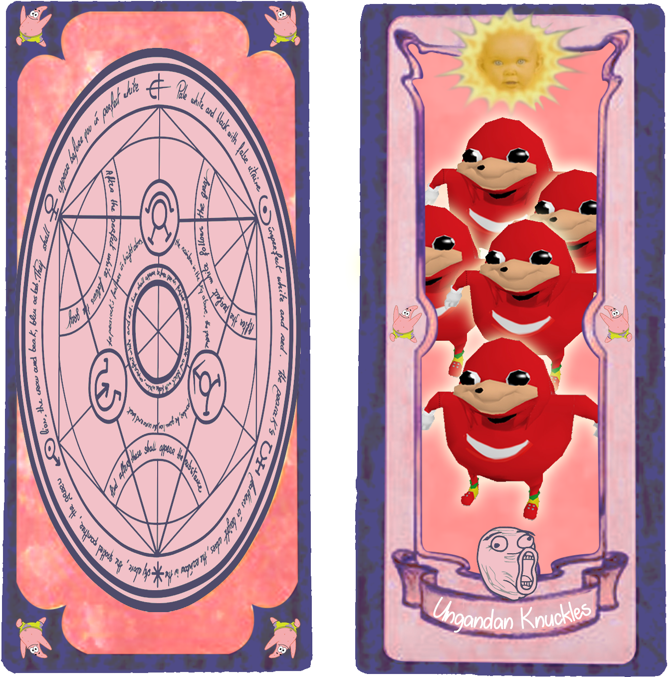 Ugandan Knuckles Tarot Cards