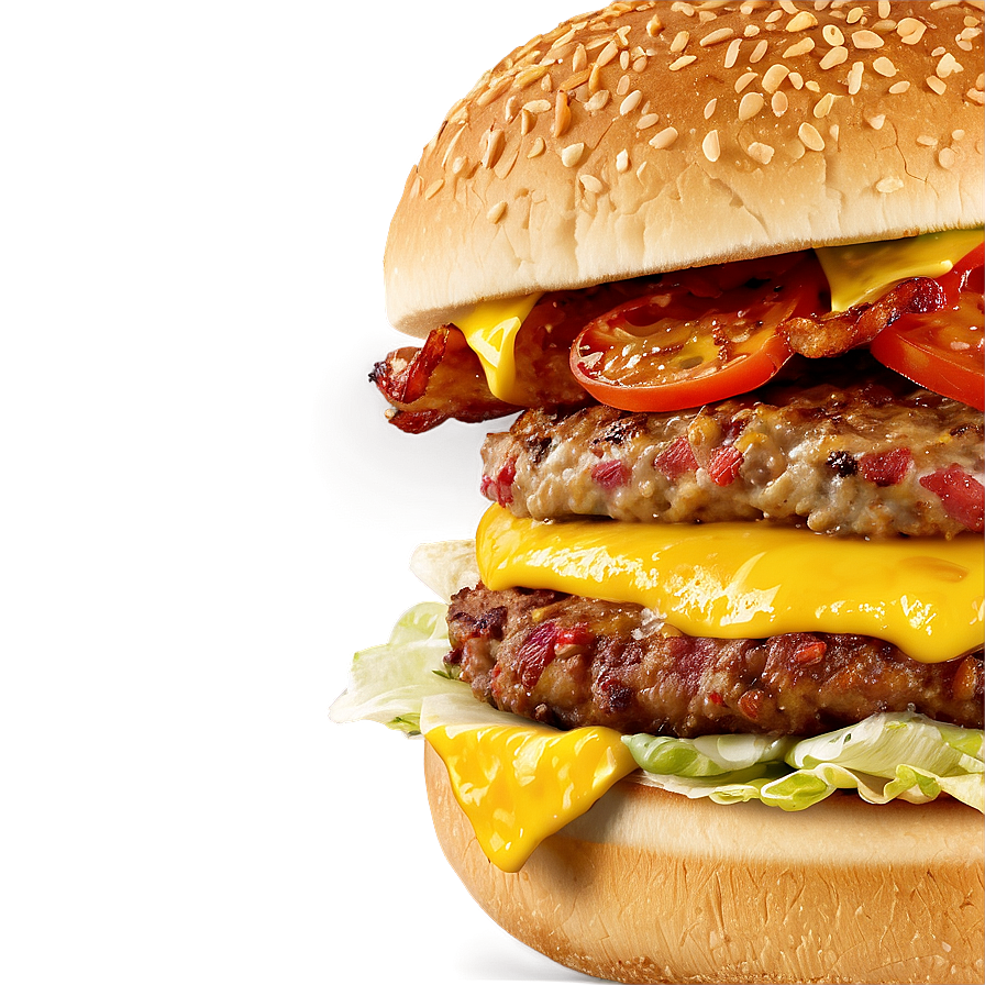 Ultimate Bacon Cheeseburger Png Mtf95