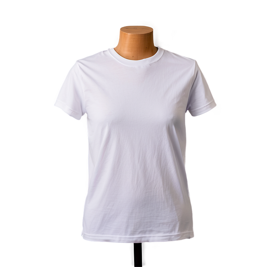 Ultra-realistic White Tee Mockup Png Cmy