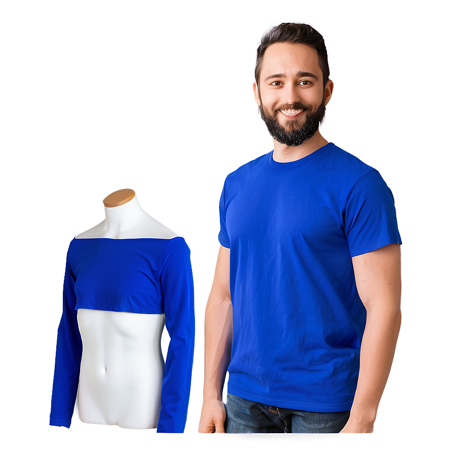 Ultramarine Blue Blank Shirt Png 06272024