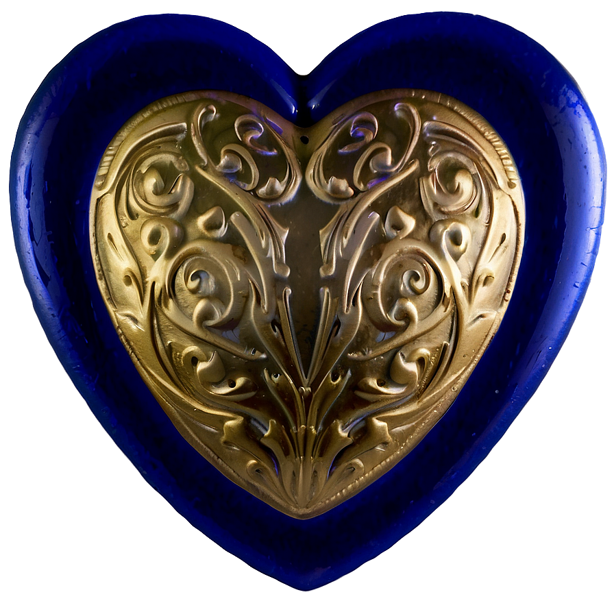 Ultramarine Blue Heart Icon Png 06272024