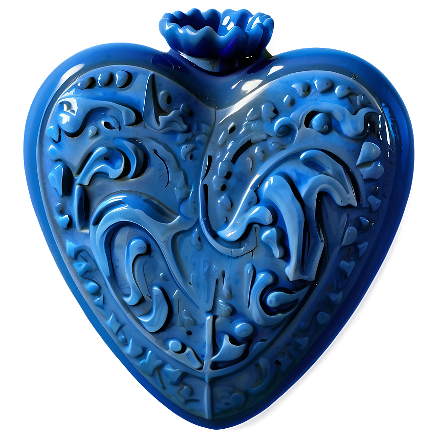 Ultramarine Blue Heart Icon Png 06272024