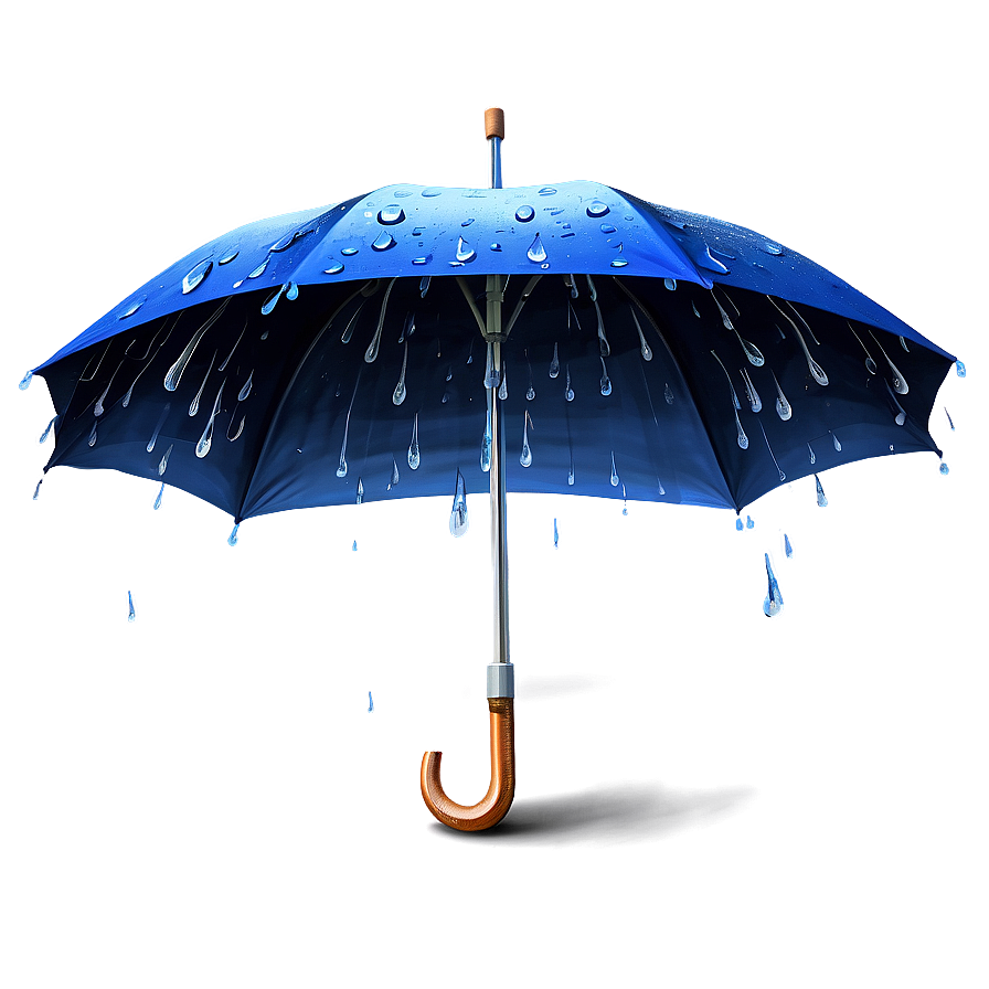 Umbrella With Raindrops Png Jeo52