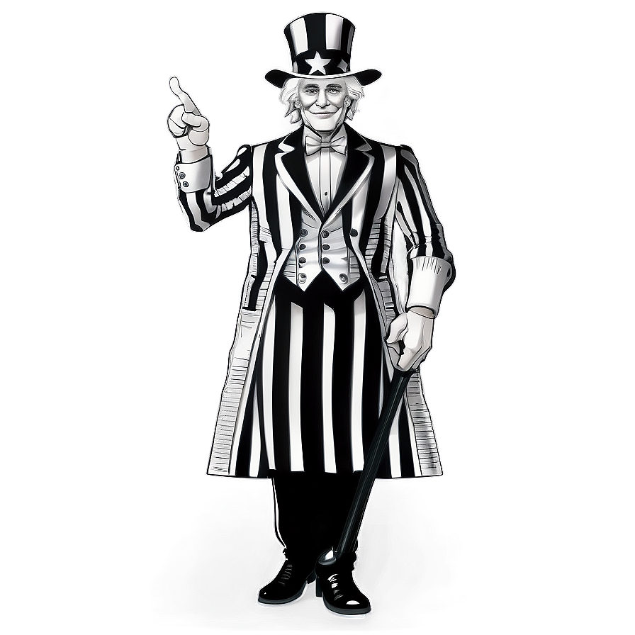 Uncle Sam Black And White Png Qgv | PNGimages.com