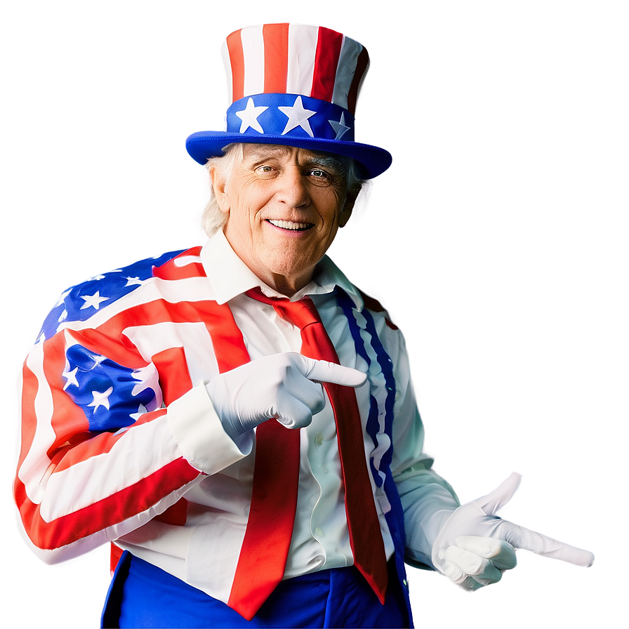 Uncle Sam In Action Pose Png Exi90