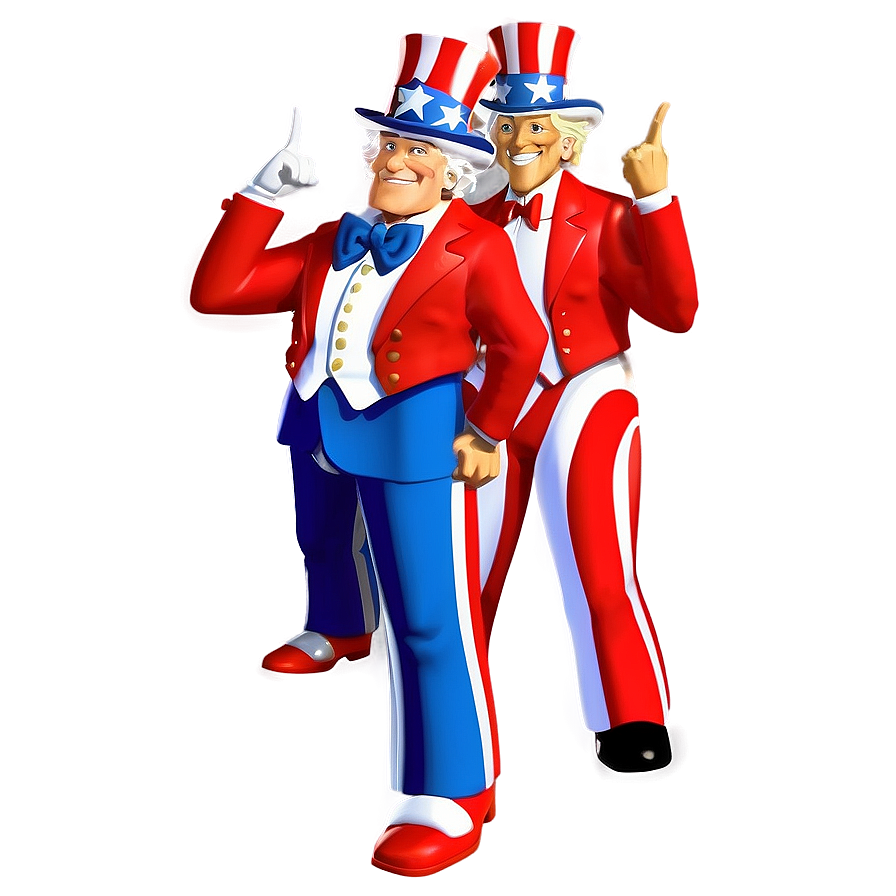 Uncle Sam In Action Pose Png Tdr9