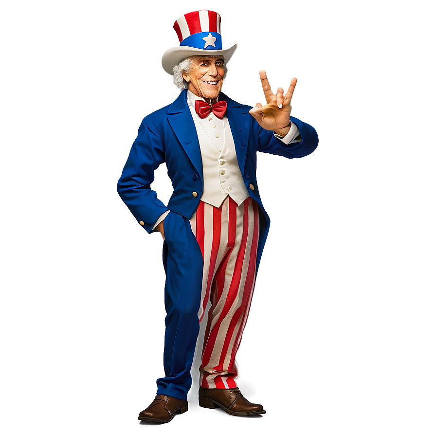 Uncle Sam Standing Pose Png 21