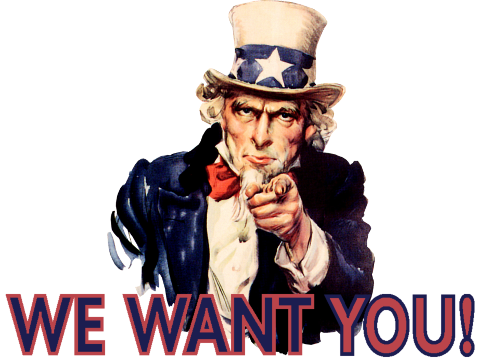 Uncle Sam We Want You Poster