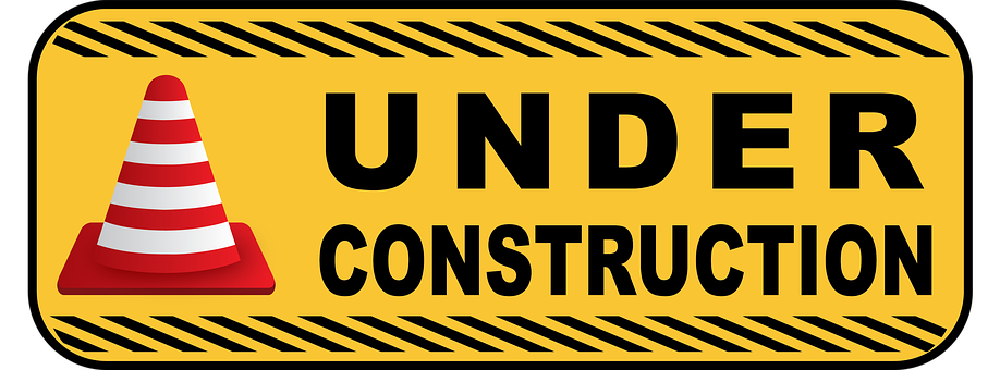 Under Construction Sign PNG with transparent background