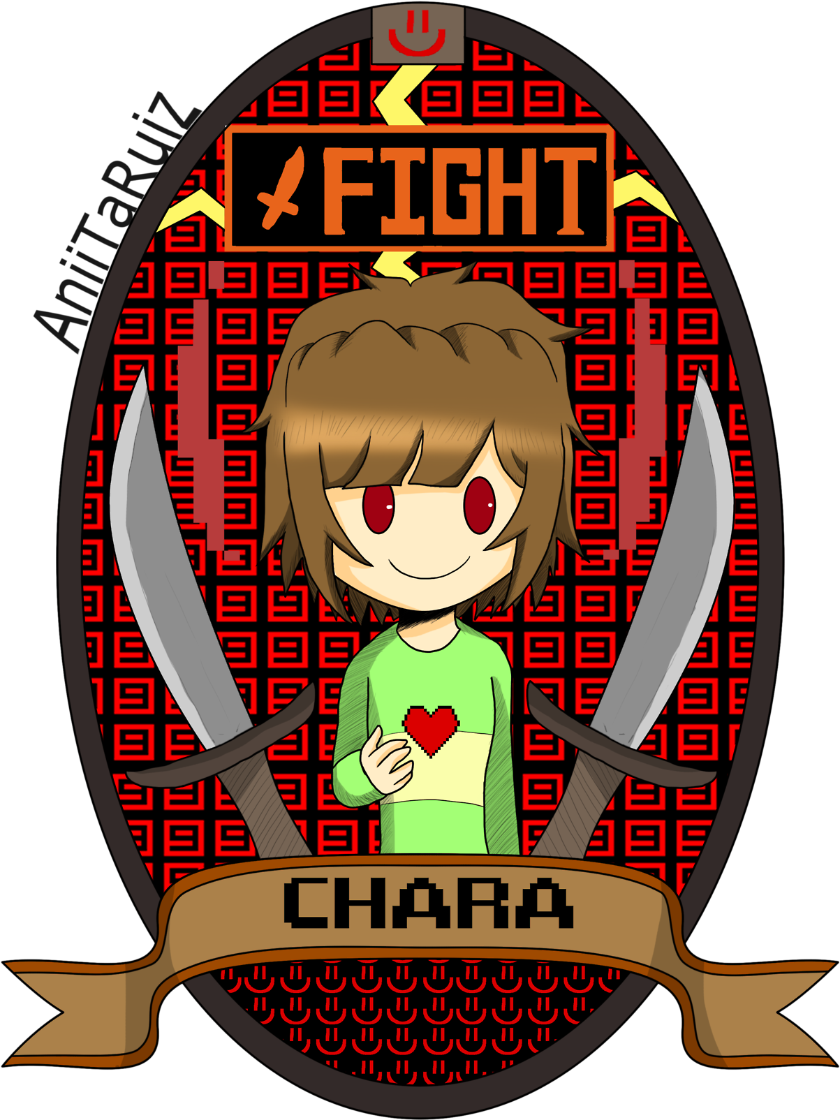 Undertale Chara Fight Stance