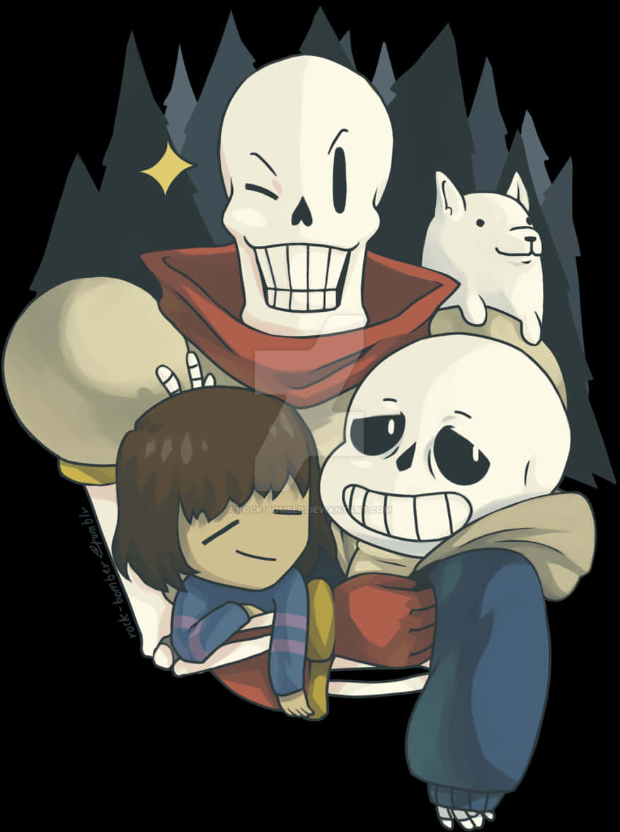 Undertale Sansand Friends Artwork