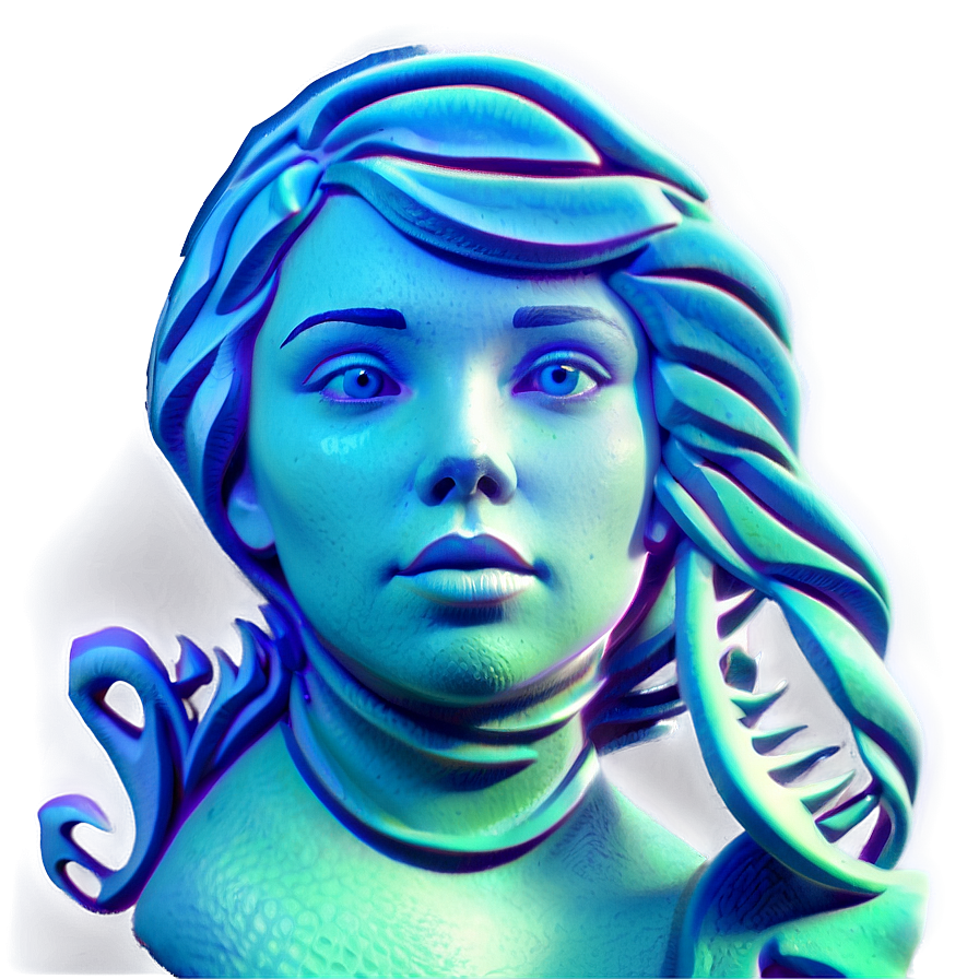 Underwater Mermaid Portrait Png Vue